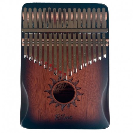 RITMO KALIMBA 17 NOTAS MARRON CAOBA